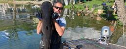Pesca notturna al pesce siluro