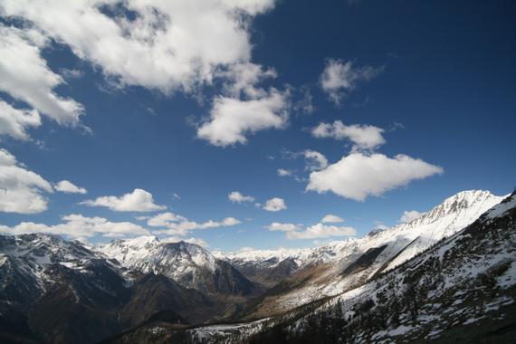 Alta Val Chisone con nubi, Foto Luca Giunti