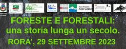 Foreste e forestali a Rorà, il prossimo 29 settembre